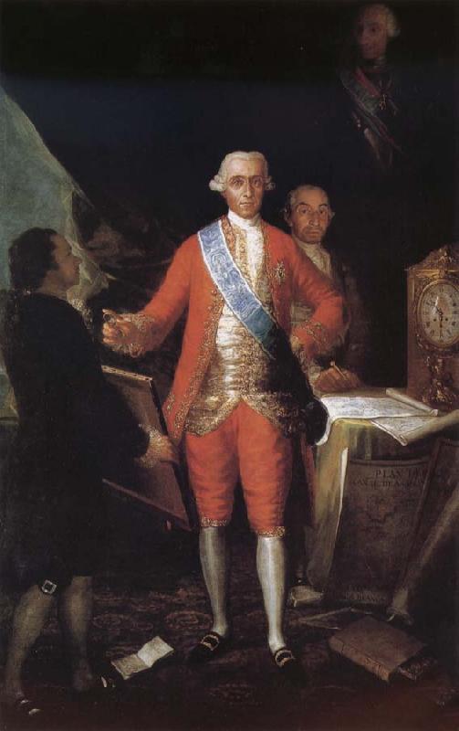 Francisco Goya Portrait of the Count of Floridablance and Goya oil painting image